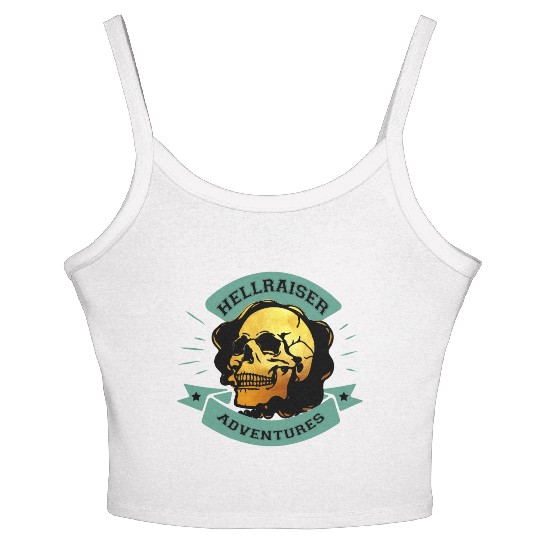 Gilded Skull Hellraiser Adventure Women's Spaghetti Strap Tank Top