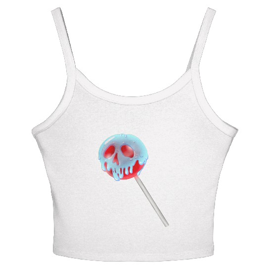 Poison Apple Halloween Candy Lollipop Women's Spaghetti Strap Tank Top