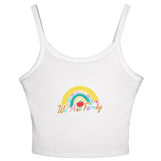School Women's Spaghetti Strap Tank Top, In This Class We Are Family Women's Spaghetti Strap Tank Top,