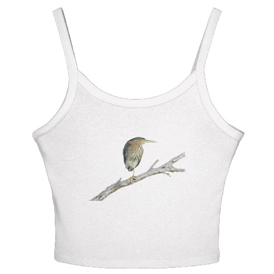 Green Heron Women's Spaghetti Strap Tank Top