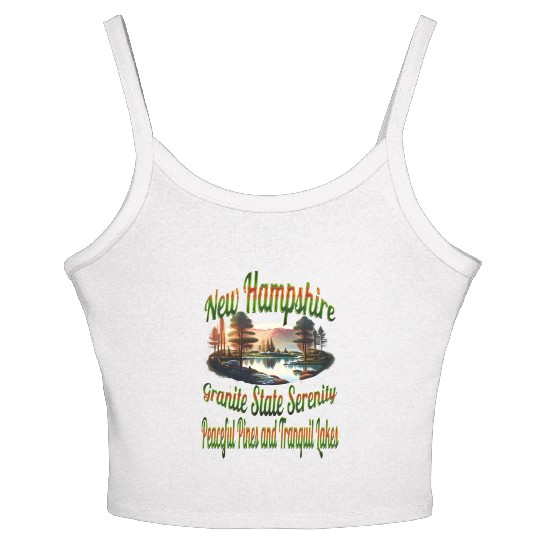 New Hampshire Granite State Serenity Women's Spaghetti Strap Tank Top