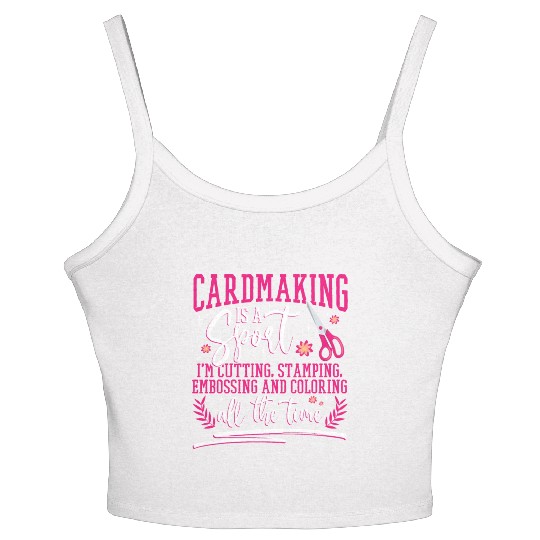 Cardmaker Scrapbooking Cardmaking Kits for Adults Women's Spaghetti Strap Tank Top