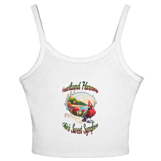 Heartland Harmony: Ohio's Sweet Symphony Women's Spaghetti Strap Tank Top