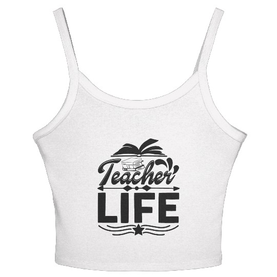 Teacher life Women's Spaghetti Strap Tank Top