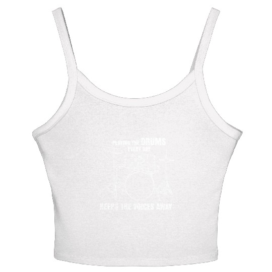 Drummer Drumset Drumsticks Drum Drums Women's Spaghetti Strap Tank Top