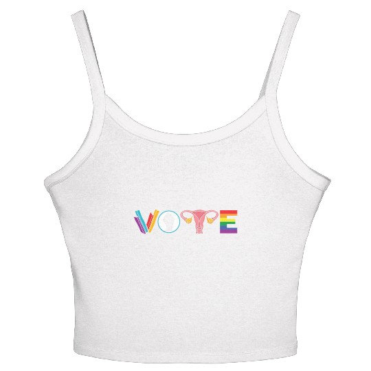 VOTE Bookworm LGBT Equality Voting Voter Vote Women's Spaghetti Strap Tank Top