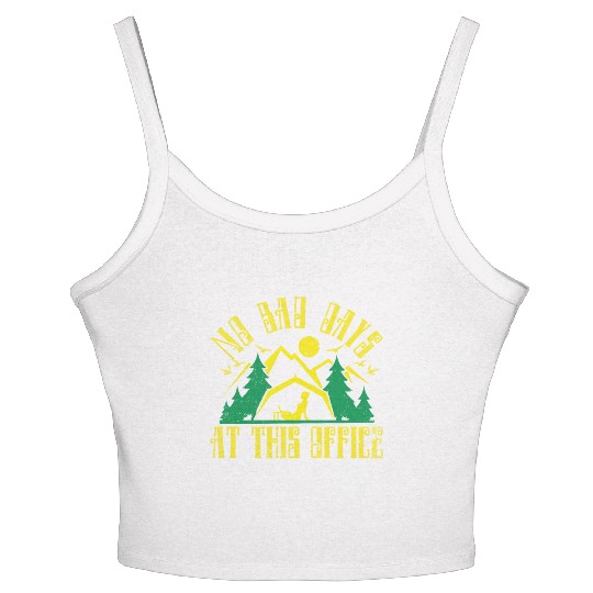No bad days at this office Women's Spaghetti Strap Tank Top