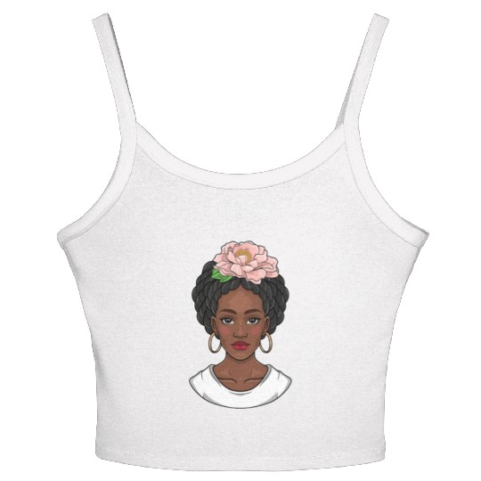 Black girl, black girl magic, African American Women's Spaghetti Strap Tank Top