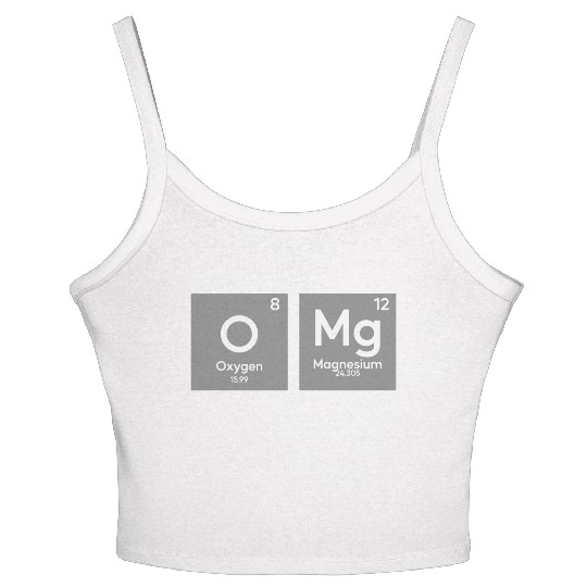 OMG periodic table in chemistry Women's Spaghetti Strap Tank Top