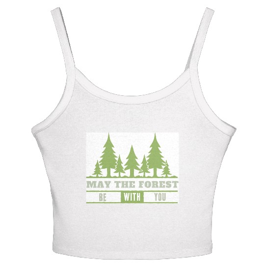 May The Forest Be With You Women's Spaghetti Strap Tank Top