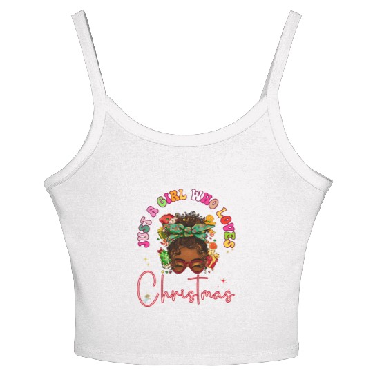 Cute Festive Christmas Holidays Gift for Women Women's Spaghetti Strap Tank Top