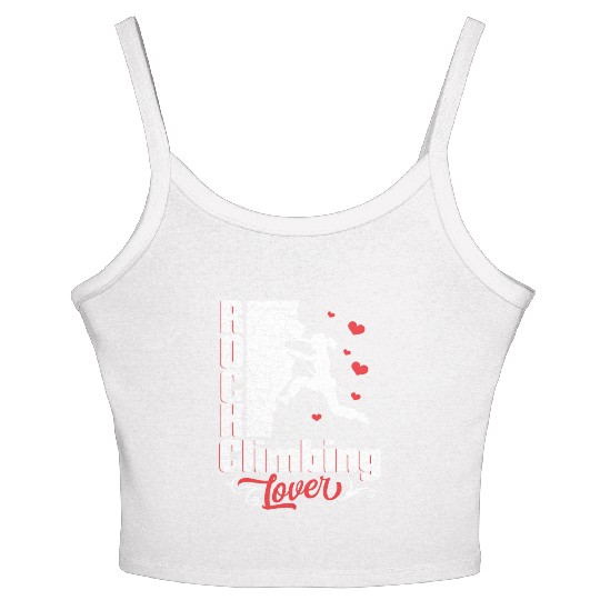Rock Climbing Lover Women's Spaghetti Strap Tank Top
