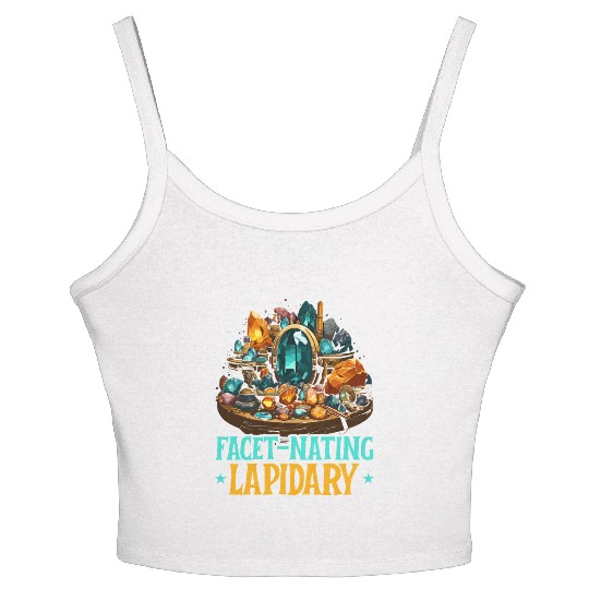 Lapidary Artist Gemstone Stone Collecting Stone Women's Spaghetti Strap Tank Top
