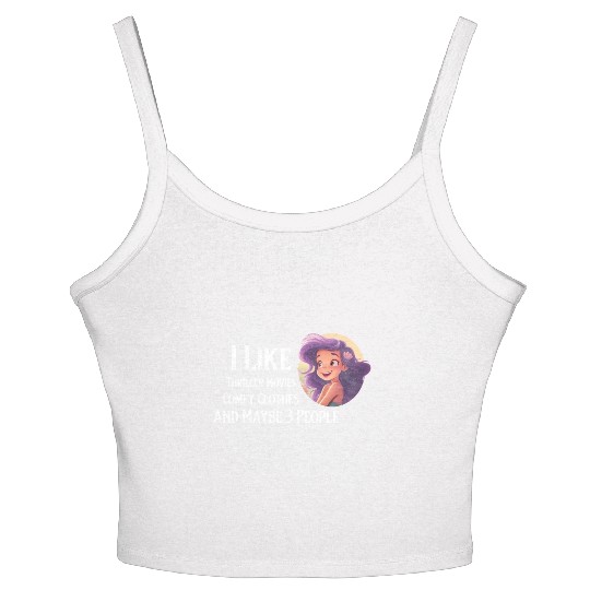 Like Thriller Movies Comfy Clothes &Maybe 3 People Women's Spaghetti Strap Tank Top