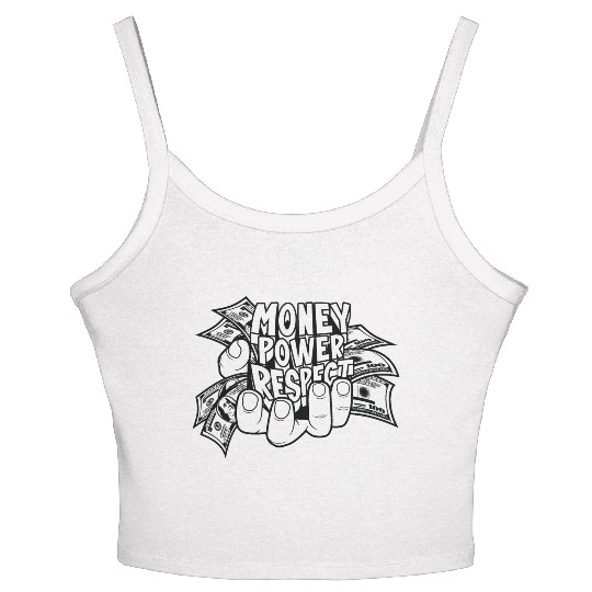 Money Power Respect Women's Spaghetti Strap Tank Top