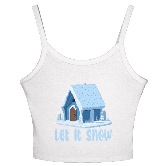 Let It Snow Winter Women's Spaghetti Strap Tank Top