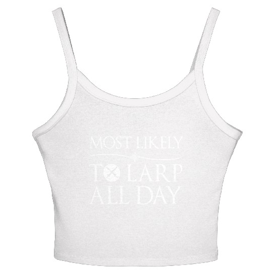 LARP RPG Nerd Larping Geek Women's Spaghetti Strap Tank Top