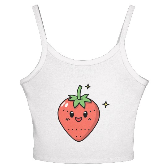 Kawaii Strawberry Women's Spaghetti Strap Tank Top