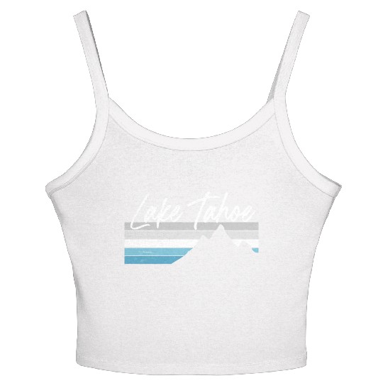 Lake Tahoe Nevada California Mountain Skiing Py Women's Spaghetti Strap Tank Top