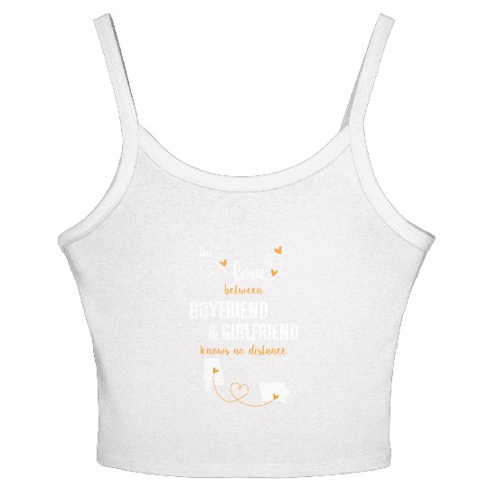 Love Between BF And GF Albm To Iowa Gift Women's Spaghetti Strap Tank Top