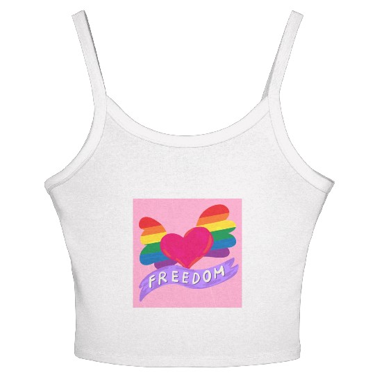Love Freedom Women's Spaghetti Strap Tank Top