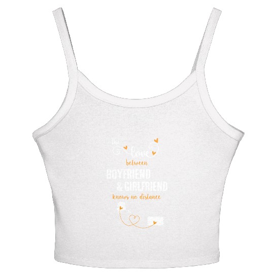 Love Between BF And GF Alaska To Pennsylvania Gift Women's Spaghetti Strap Tank Top