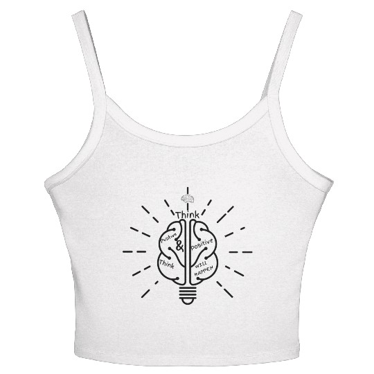positive think | that you love clear mind Women's Spaghetti Strap Tank Top
