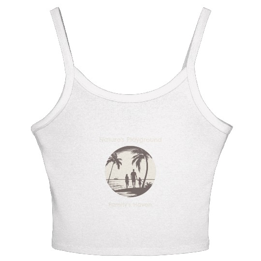 NATURES PLAYGROUND FAMILYS HAVEN Women's Spaghetti Strap Tank Top