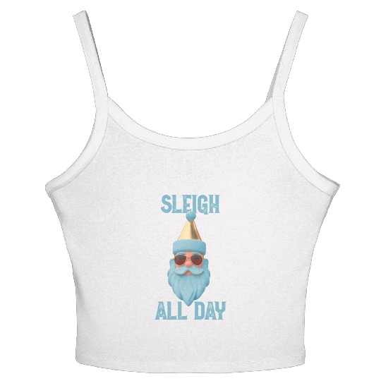 Sleigh all day Women's Spaghetti Strap Tank Top