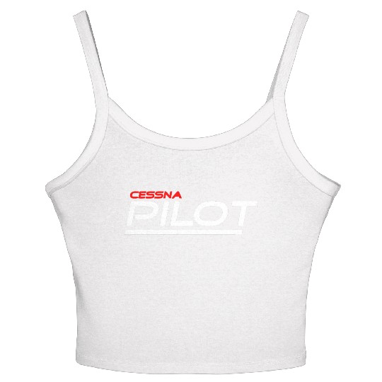 Cessna pilots Women's Spaghetti Strap Tank Top