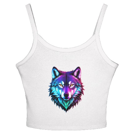 Alpha Wolf Women's Spaghetti Strap Tank Top