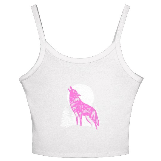 Mountain Wolf Furry Owner Gift Women's Spaghetti Strap Tank Top