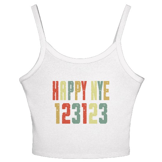 123123 Happy New Year 2024 NYE Women's Spaghetti Strap Tank Top