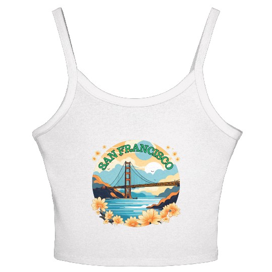 Golden Gate Bridge - San Francisco Women's Spaghetti Strap Tank Top