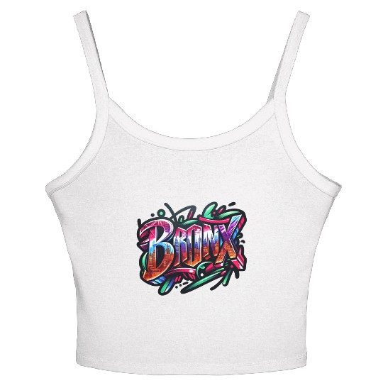 Bronx New York Graffiti Women's Spaghetti Strap Tank Top
