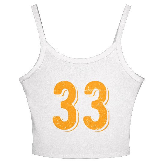 33 Number Vintage Hey Arnold Women's Spaghetti Strap Tank Top