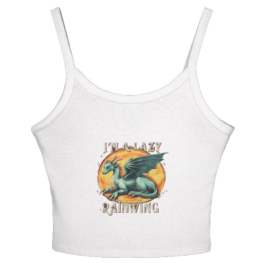 Chill Vibes Only: Lazy RainWing's Wings of Fire Women's Spaghetti Strap Tank Top
