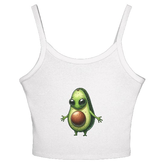 Avocado alien Women's Spaghetti Strap Tank Top