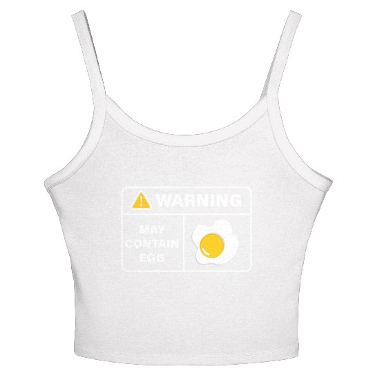 Fried Egg Lover Funny Foodie Women's Spaghetti Strap Tank Top