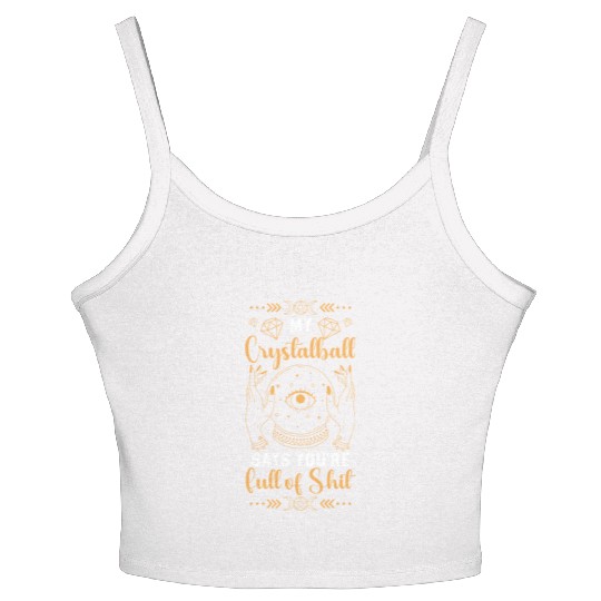 Crystal Ball Magical Signs Women's Spaghetti Strap Tank Top