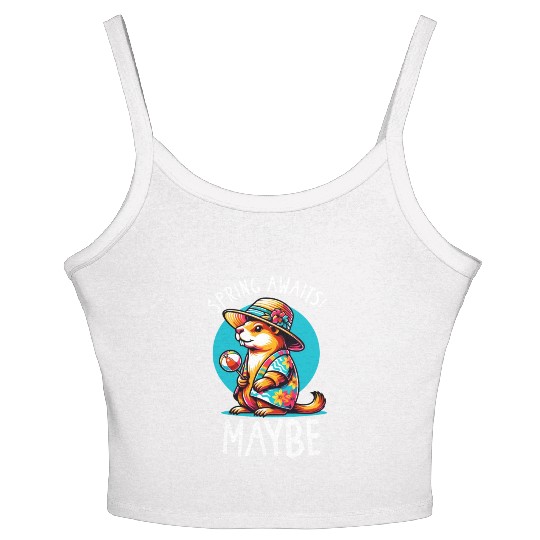 Groundhog Day 2024 Enthusiast February 2nd Women's Spaghetti Strap Tank Top