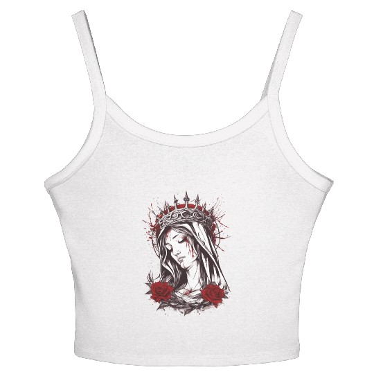 Virgin Mary Women's Spaghetti Strap Tank Top