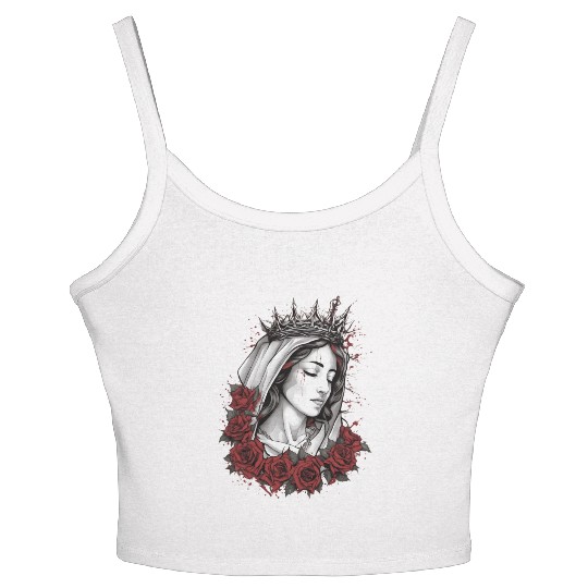 Mary, Mother Of Jesus Women's Spaghetti Strap Tank Top