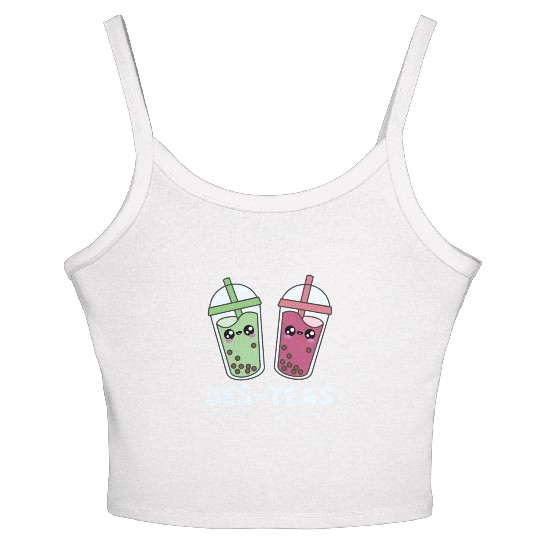 Best-Teas - Bubble Tea Kawaii Boba Tea Love Women's Spaghetti Strap Tank Top