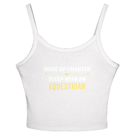 Wake Up Smarter Sleep With An EQUESTRIAN Women's Spaghetti Strap Tank Top