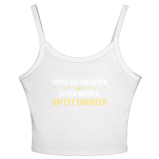 Wake Up Smarter Sleep With A SAFETY ENGINEER Women's Spaghetti Strap Tank Top