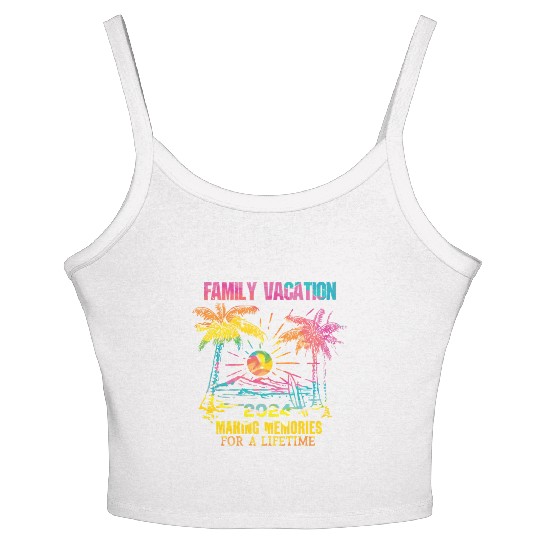 Family Vacation 2024 Making Memories Women's Spaghetti Strap Tank Top