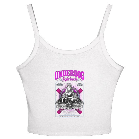 underdog fight back #1 Women's Spaghetti Strap Tank Top