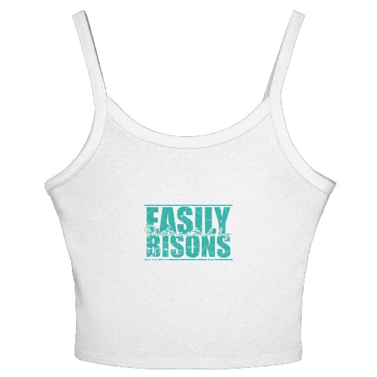 Easily Distracted by Bisons Animal Women's Spaghetti Strap Tank Top