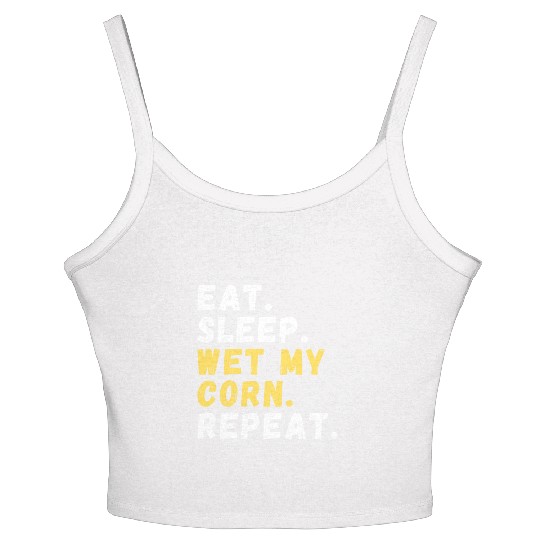 Maize Grower Home Gardening Cornfield Women's Spaghetti Strap Tank Top